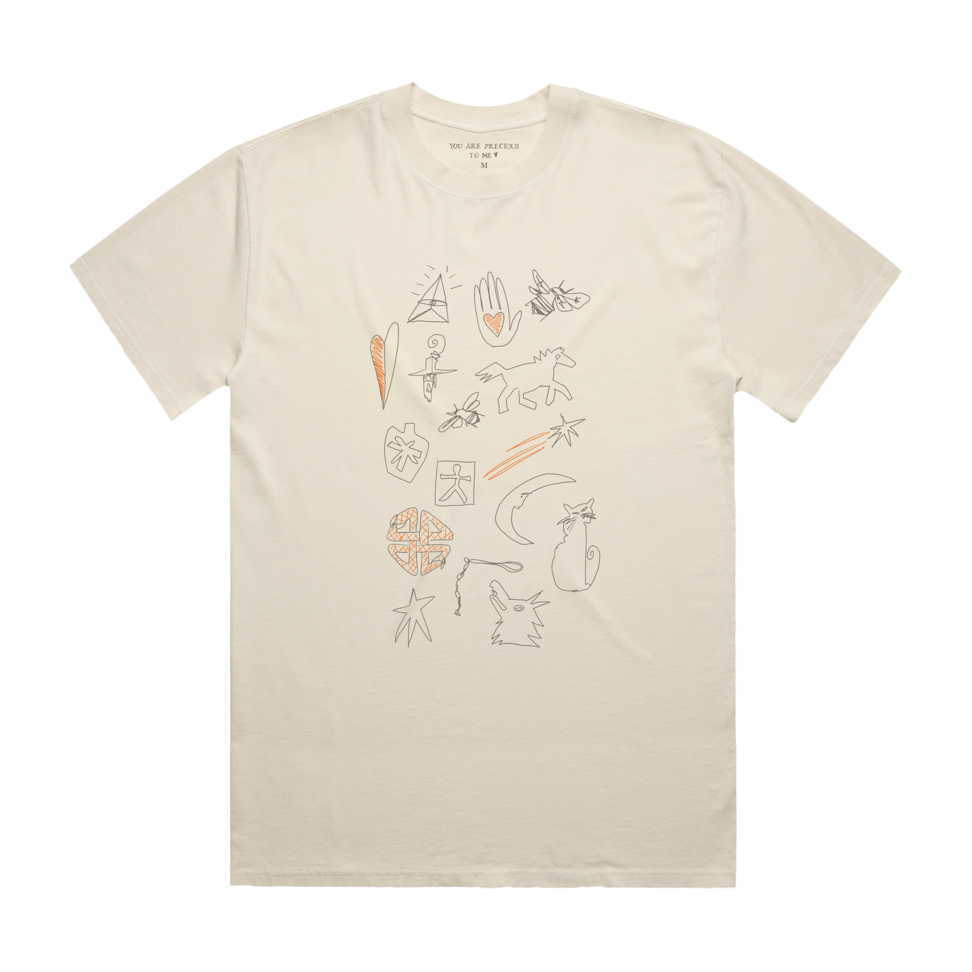 Jacob Alon - Precious Illustrations Cream T-Shirt