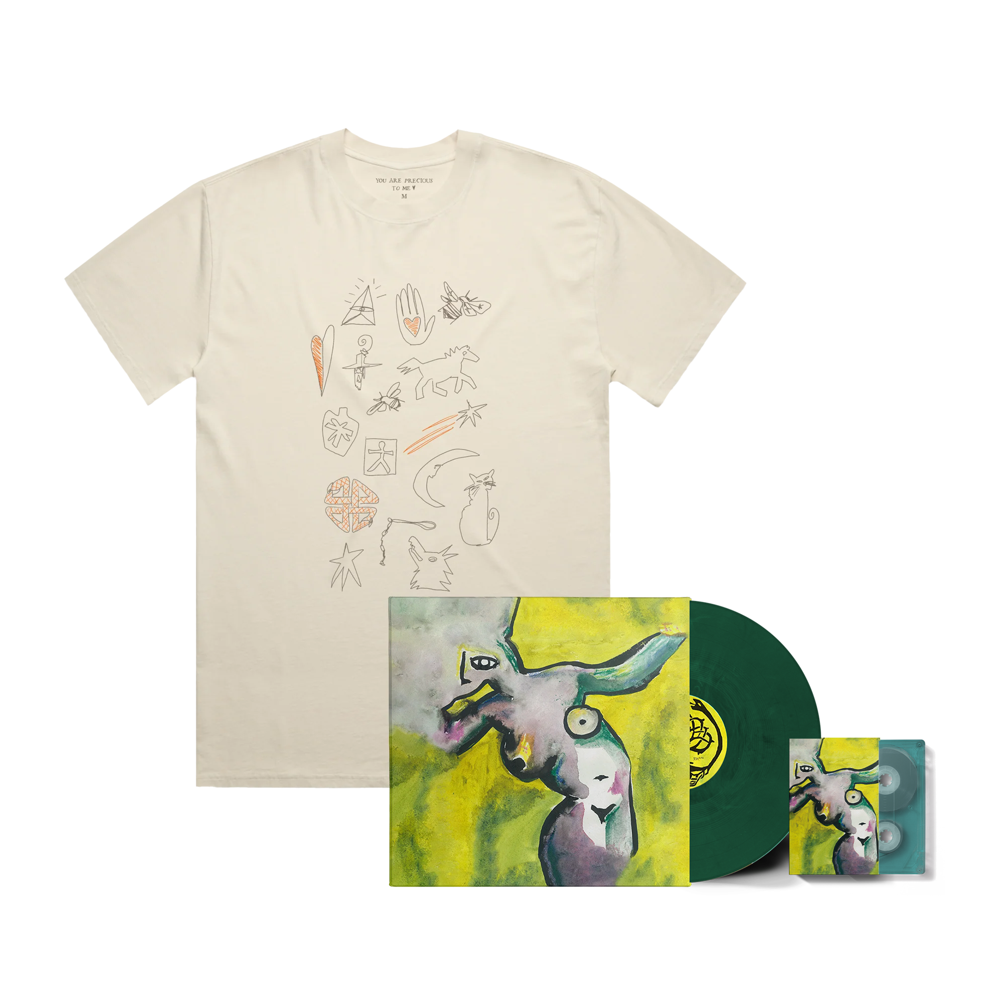 Precious Illustrations T-Shirt + Coloured LP + Cassette